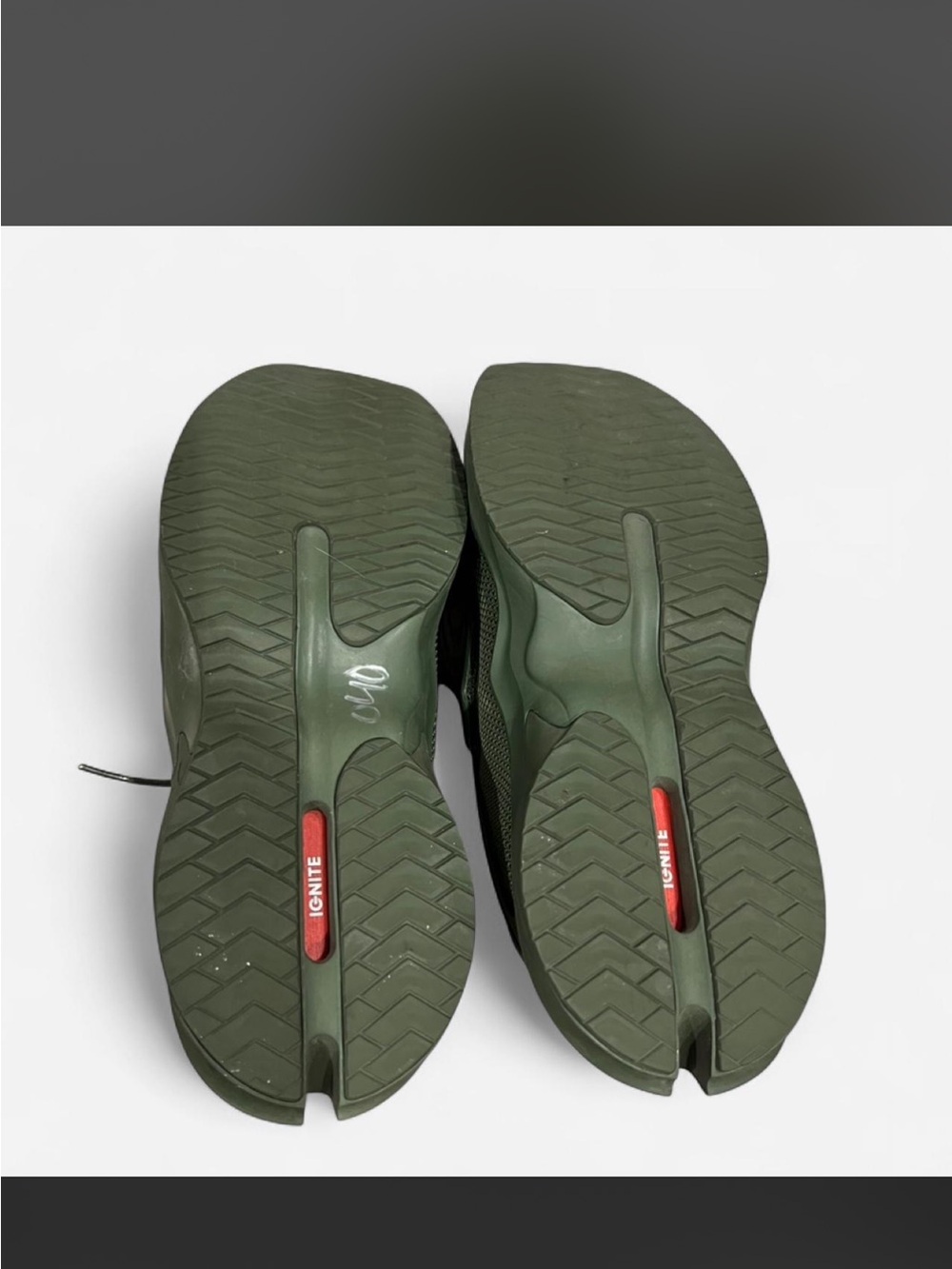 Puma x Rihanna Fenty Olive Green Mid Athletic Sneakers Size 8 - Picture 6 of 8